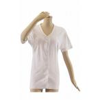 婦人用肌着 テイコブワンタッチ肌着半袖 女性用M/L 涼タイプ(綿100% マジックテープ)UN12W 介護用品