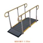 (代引き不可) ベストサポート手すり 微笑の撫子 250cm 636-S250 シコク  (手すり付きスロープ 歩行器対応コンパクトタイプ スロープ) 介護用品