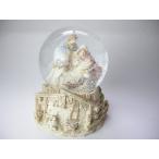 キリスト誕生のシーン　プレゼピオのスノードーム　粉雪が舞う A