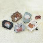 ショッピングがま口 松尾ミユキ がま口ポーチ｜小物入れ ケース メイクポーチ 普段使い 収納 おしゃれ 可愛い ネコ 猫 Cat がま口 コスメ 財布 植物 シンプル