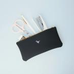 PVCレザー POINT フラットペンケース（POINT FLAT PEN CASE）カメレオン｜サバ｜ウーパー｜柴犬｜恐竜｜トリケラトプス