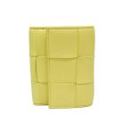 ショッピングボッテガ ボッテガ・ヴェネタ(Bottega Veneta) カセット レディース,メンズ レザー 中財布（三つ折り） イエロー