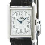 カルティエ (CARTIER) マストタンク ステンレススチール レザー クォーツ レディース 時計  W1014254
