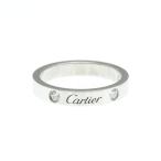 カルティエ C ドゥ カルティエ ウェディング リング B4077849 プラチナ ファッション ダイヤモンド バンドリング シルバー
