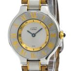 カルティエ (CARTIER) マスト21 ゴールドプレート ステンレススチール クォーツ レディース 時計 W10073R6