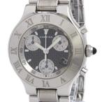 カルティエ (CARTIER) マスト21 クロノスカフ ステンレススチール クォーツ メンズ 時計 W10172T2