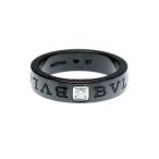 ショッピングブルガリ ブルガリ(Bvlgari) ブルガリダブルロゴ 1P ダイヤ リング K18ホワイトゴールド(K18WG),セラミック