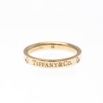 ティファニー(Tiffany) フラットバンドリング K18ピンクゴールド(K18PG) ファッション ダイヤモンド バンドリング