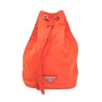 プラダ(Prada) テスート TESSUTO 巾着ポーチ メンズ,レディース ナイロン,レザー ポーチ オレンジ