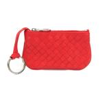 ボッテガ・ヴェネタ(Bottega Veneta) イントレチャート レディース レザー 小銭入れ・コインケース レッドオレンジ