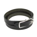  Hermes (Hermes) Apia piI 4 полосный браслет короткое колье кожа, metal браслет серебряный, черный 