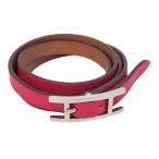  Hermes (Hermes)apiIII короткое колье кожа, metal браслет розовый 