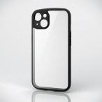 エレコム iPhone 13 用 TOUGH SLIM LITE フレームカラー ハイブリッド ケース カバー ブラック PMCA21BTSLFCBK エレコム 在庫処分