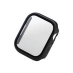  Elecom Apple Watch series7 45mm для полный покрытие кейс premium стекло высота прозрачный Apple часы 7 45mm полный покрытие кейс покрытие черный AW-21AFCGBK