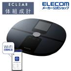  Elecom e прозрачный измеритель состава тела Wifi подключение соответствует смартфон синхронизированный весы черный IHCS-WFS03BK