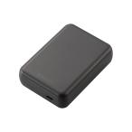  Elecom мобильный аккумулятор супер compact 10000mAh 3A USB Type-C×1 15W lithium ион батарейка Type-C вход/выход ×1 темно-серый DE-C49-10000DGY ликвидация запасов 