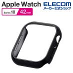 エレコム Apple Watch 42mm 用 ハードバンパー メタリック AppleWatch 42 ハード バンパー カバー ブラック  AW-24BBPPMBK 在庫処分