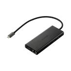 エレコム Type-C ドッキングステーション 10in1 USB-A×4 USB-C×2 HDM I(4K60Hz) SD+microSD LAN タイプC USB パワーデリバリー対応 ブラック  DST-100BPBK