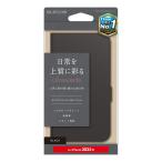 エレコム iPhone 16e 用 ソフトレザーケース 磁石付 ウルトラスウェード iPhone16 e ソフトレザー ケース カバー ウルトラ スウェード ブラック PM-A25SPLFUSBK