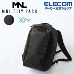 エレコム バックパック 15.6inch 21L MNL CITY PACK X-Pac ヨット 帆 リュック バッグ 21L 直販限定モデル ブラック BM-MNLBP03BK