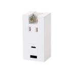  Elecom USB ответвление розетка прямой ..Type-C ×1 USB-A ×1 AC×1 выход 15W 180 раз swing белый ECT-36-1ACWH