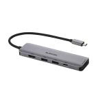 エレコム Type-C ドッキングステーション 5in1 USB Power Delivery 140W 対応 Type-C×2 USB-A×3 HDMI(4K60Hz) シルバー  DST-050BP1SV