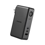 Elecom мобильный аккумулятор AC зарядное устройство цельный 10000mAh 67W C×2+A×1 lithium ион батарейка AC в одном корпусе USB Power Delivery PSE согласовано midnight ELECOM EC-C47LMN