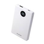  Elecom мобильный аккумулятор половина . body lithium ион батарейка 22.5W 5000mAh USB-C USB-A осталось количество отображать белый ELECOM DE-C85-5000WH