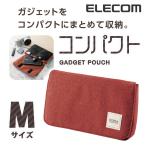 ガジェット収納ポーチ BORSA Mサイズ レッド コンパクトタイプ レッド Mサイズ(コンパクトタイプ)┃BMA-GP05RD アウトレット エレコム わけあり 在庫処分