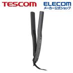 テスコム TESCOM マイナスイオン ストレートアイロン 高速ヒート約25秒 650W ヘアアイロン カールアイロン ストレートアイロン ブラック┃TS460A-K テスコム