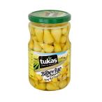 Tukas �O���[���y�b�p�[�s�N���X 680g - Tukas Tiny Hot Pepper Pickles (Glass) 680gr