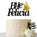 Maicaiffe ブラックグリッター Bye Felicia ケーキトッパー - プロモーション / 離婚 / 外出 / 引っ越し/ 転職 / 送別