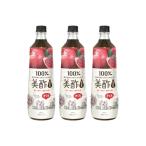 アウトレット 美酢 (ミチョ) ざくろ 大容量 900ml 3本セット 保存料無添加 希釈 飲むお酢 ギフト 飲みやすい 常温