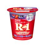 [Amazon.co.jp ограничение ] Meiji Pro bio йогурт R-1 полный ..kalada железо голубика Mix 112g×12 шт чуть более ...... кислота .[ прохладный рейс ]