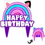 ショッピングバースデーケーキ ドールハウス バースデーケーキトッパー ガールズ ドールハウス パーティーデコレーション