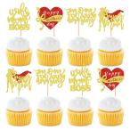 Keaziu 24 шт упаковка Happy День матери капкейк topa- цветок лучший мама капкейк pick мама. Thema Happy День матери 