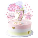 Kawailay Girl 7 лет. день рождения кекс украшение комплект 7 лет. день рождения кекс topa- радужный . звезда кекс pick 7 лет девочка. день рождения pa-te