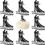 Wedding Mr &amp; Mrs. кекс topa- pick - 10 листов черный g Ritter новый . новый . кекс topa- custom свадьба cup ke