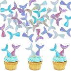  русалка tail капкейк topa- Mini нижний The si- русалка tail фигурка капкейк pick русалка party украшение baby для душа товар 