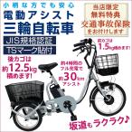 ロータイプ電動三輪自転車 らくらく電動アシスト三輪自転車 電動自転車 強力ワイヤーロックプレゼント 安心の保険付