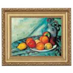 ショッピングセザンヌ セザンヌ 卓上の果物と水差し 4号 立体複製名画 額付き 壁掛け 有名画家 アートの友社