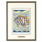 彫金パネル 縞鯛 池田満寿夫 美術品