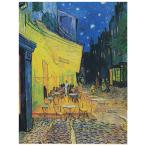 キャンバスアート ゴッホ 作品 夜のカフェテラス 6号 立体複製名画 アートの友社 絵画 インテリア アートパネル