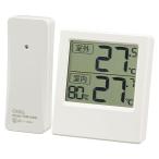 オーム電機 温湿度計 温度計 湿度計 屋外の温度が計れる 大文字表示 卓上スタン