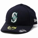 イチロー引退記念 サイン入り キャップ NEWERA 59FIFTY LOW PROFILE シアトル・マリナーズ MLB イチロー 野球 記念 紺 ネイビー