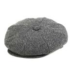 ニューヨークハット キャスケット ウール へリンボン NEWSBOY NEW YORK HAT 8方ハンチング グレー