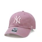 47 キャップ ヤンキース メンズ レディース 47BRAND 帽子 ブランド フォーティーセブン カラーロゴ 刺繍 '47 YANKEES BALL PARK Mauve ピンク系