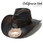 ストローハット メンズ 帽子 日除け テンガロン California Hat Company Inc.  カウボーイ ハット 春夏 ウエスタン ブラック 父の日