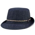 帽子 ハット メンズ アルペン ヘリンボーン柄 起毛素材 別珍 ダックス 紳士ファッション ネイビー