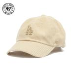 ショッピングBrand フォーティセブン 帽子 47brand キャップ コーデュロイ 淡色 秋 冬 '47 クリーンナップ ロサンゼルス・ドジャース Mellow フリーサイズ モハベ ベージュ系